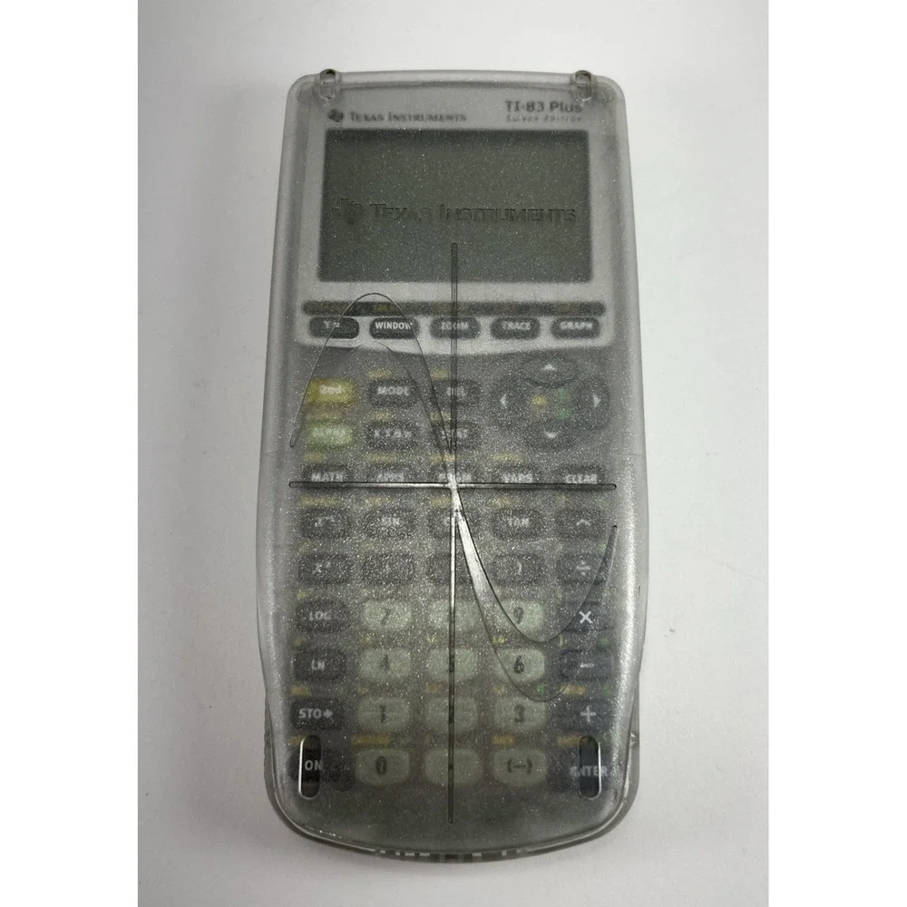 Texas Instruments TI-83-PLUS Graphing Calculator Silver Edition Handheld Tested - Picture 3 of 6